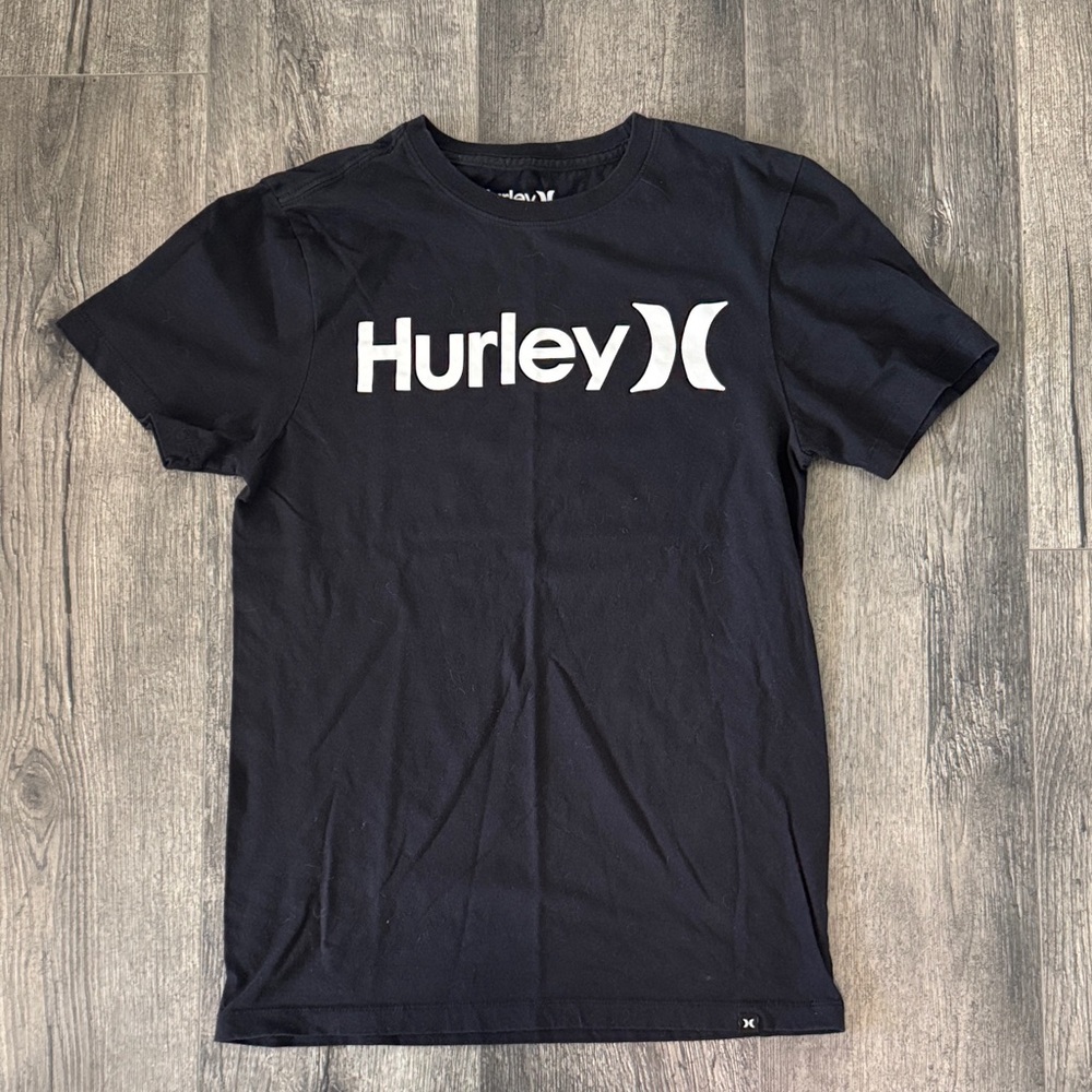 Hurley Black Logo T-shirt Size small